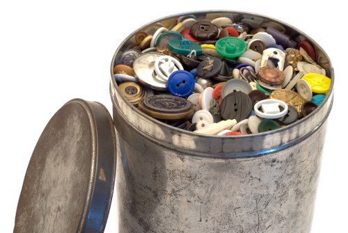 Various types of waste generated in temple activities
